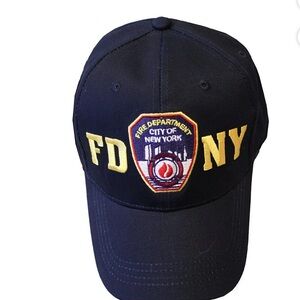 FDNY Navy Embroidered Patch Baseball Cap